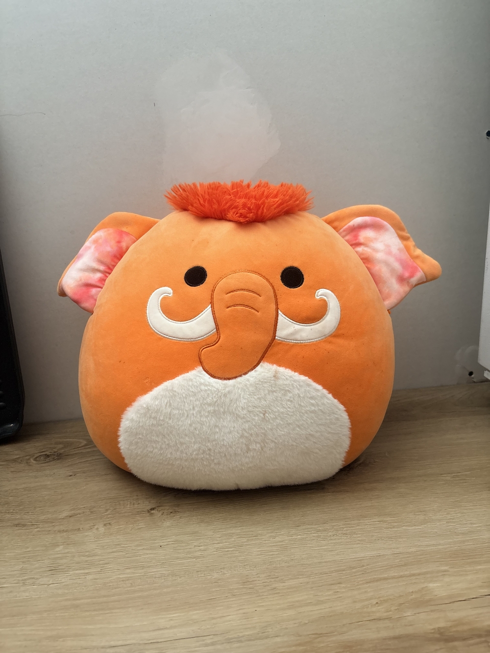 Squishmallows Orange Elephant Plush with White Belly